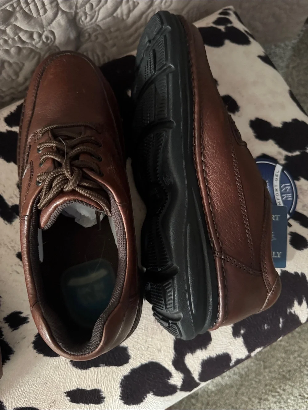 Nunn Bush Black Leather Lace-Up Derbys